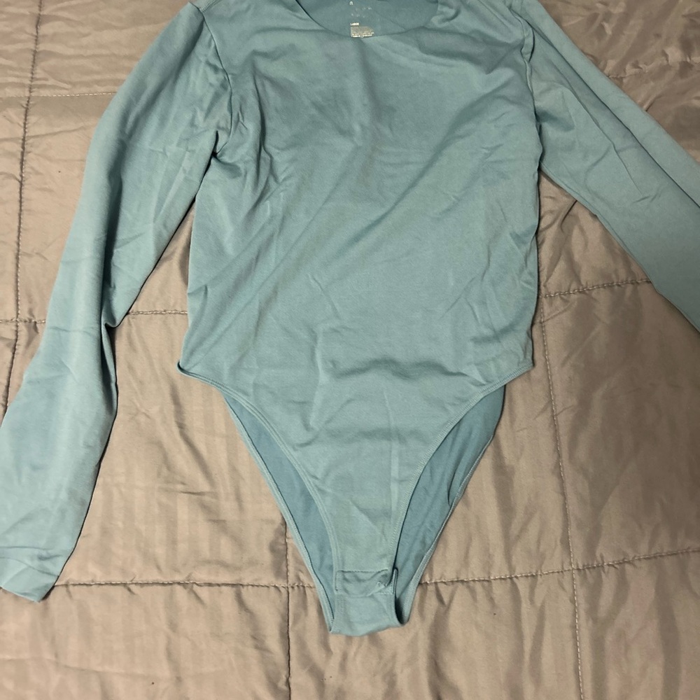 Blue Long Sleeve One Piece